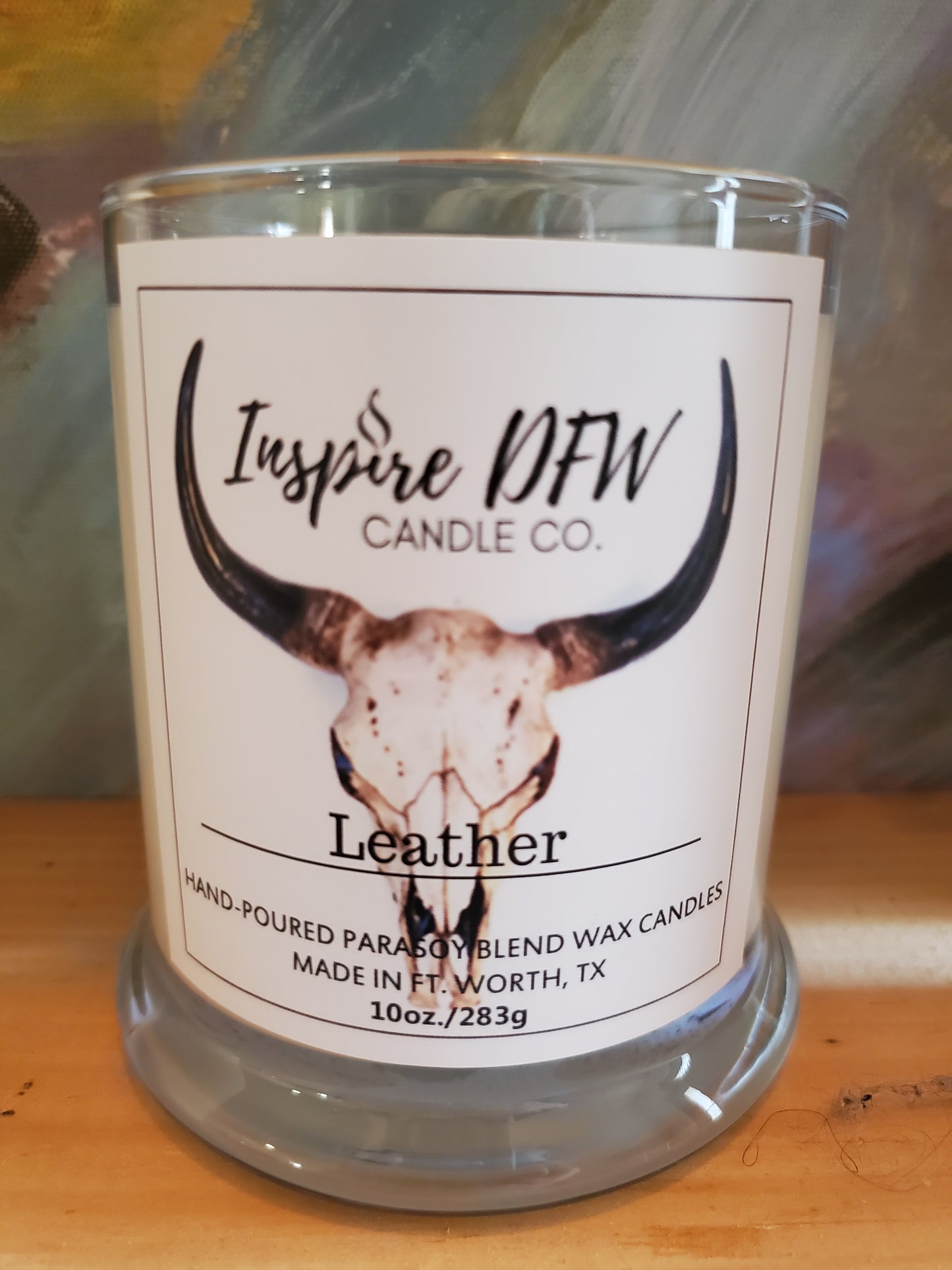 Leather Scented 10oz Candle