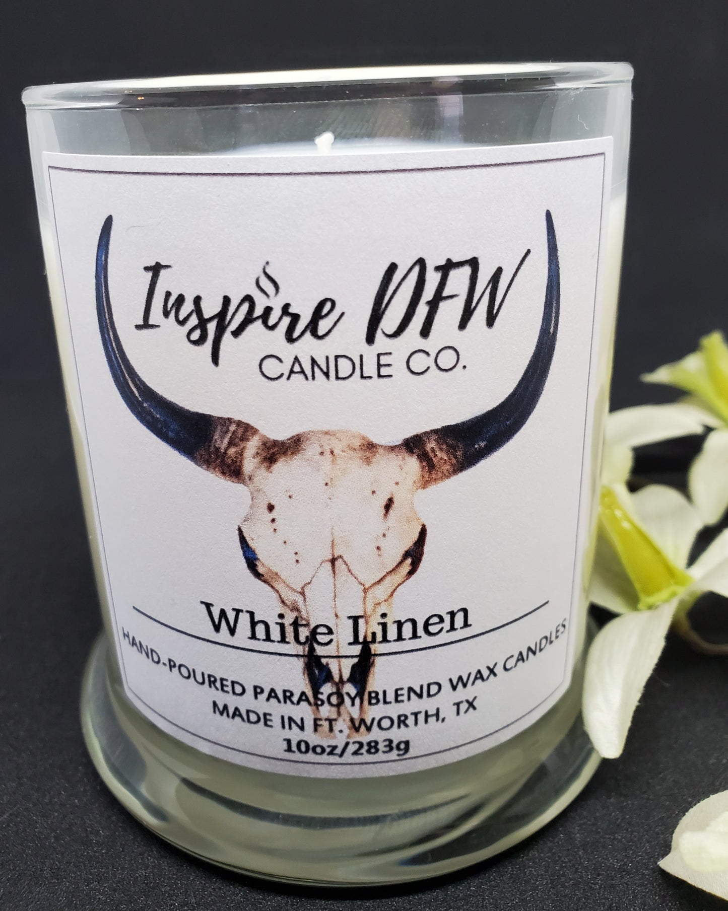 White Linen Scented 10oz Candle