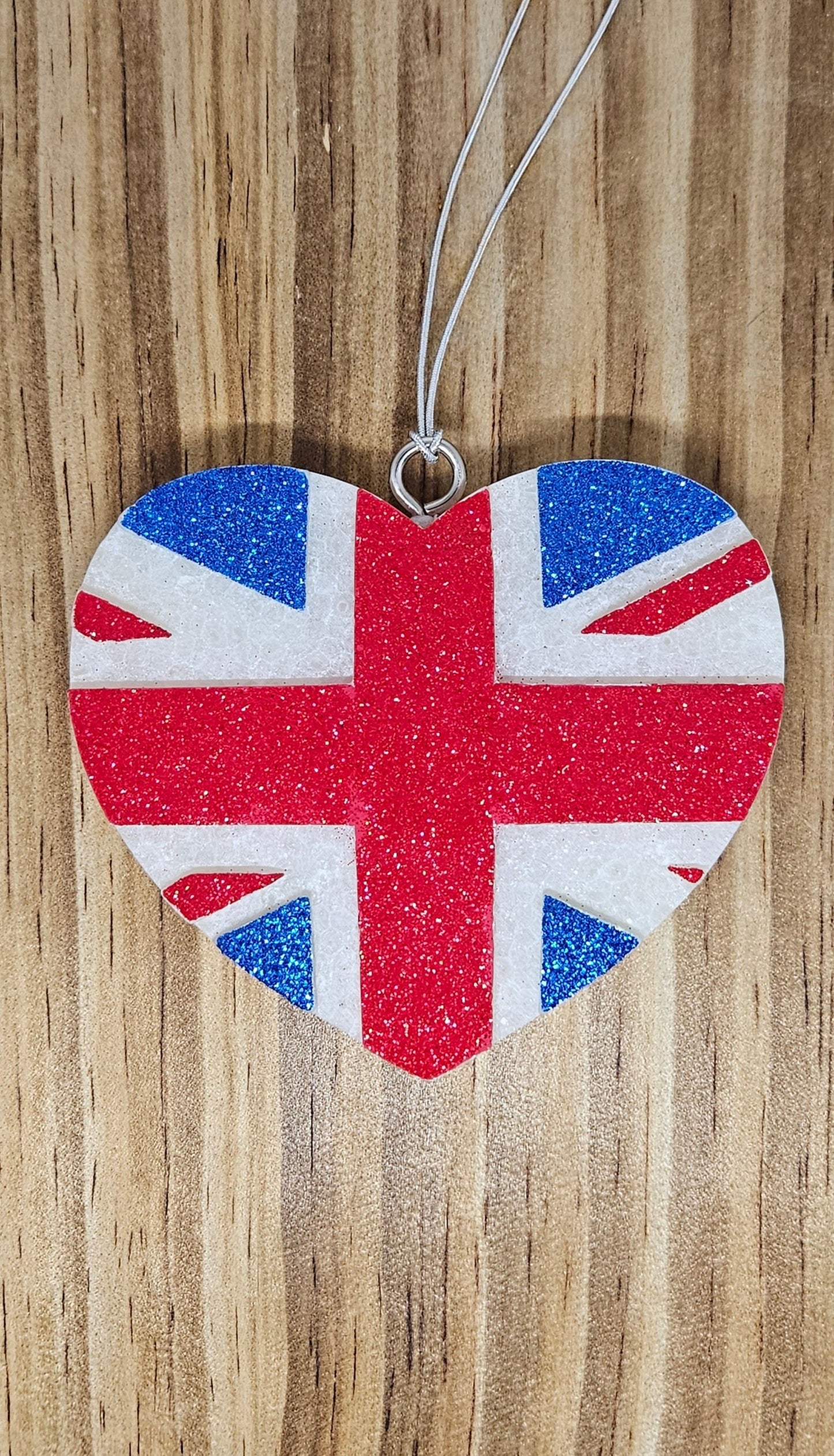 British Flag Heart Car Freshie